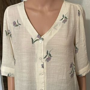 Zac And Rachel Half-Sleeve Top NEW WITH TAGS